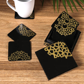  Handmade Papier Mache Coasters (Set of 6) 