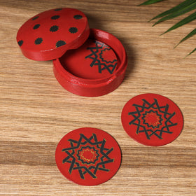  Handmade Papier Mache Coasters (Set of 6) 