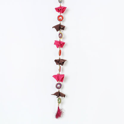Flower - Handmade Felt & Beadwork Wall Hanging