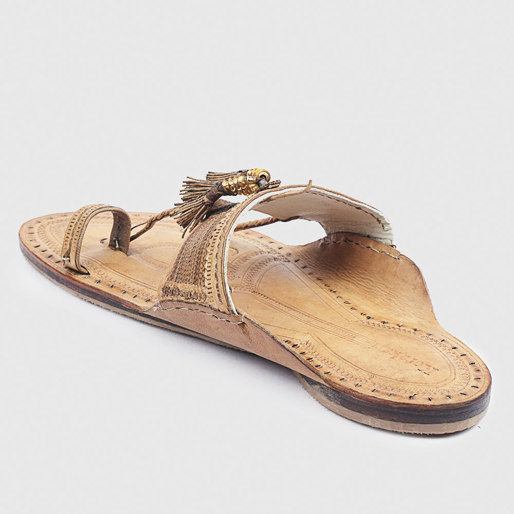 Natural Handstitched Leather Kolhapuri Men Slipper