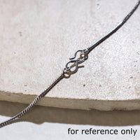 oxidised pendant necklace