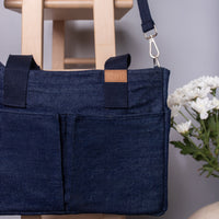 denim tote bag