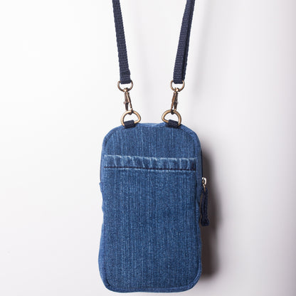 Upcycled Denim Mobile Sling Bag