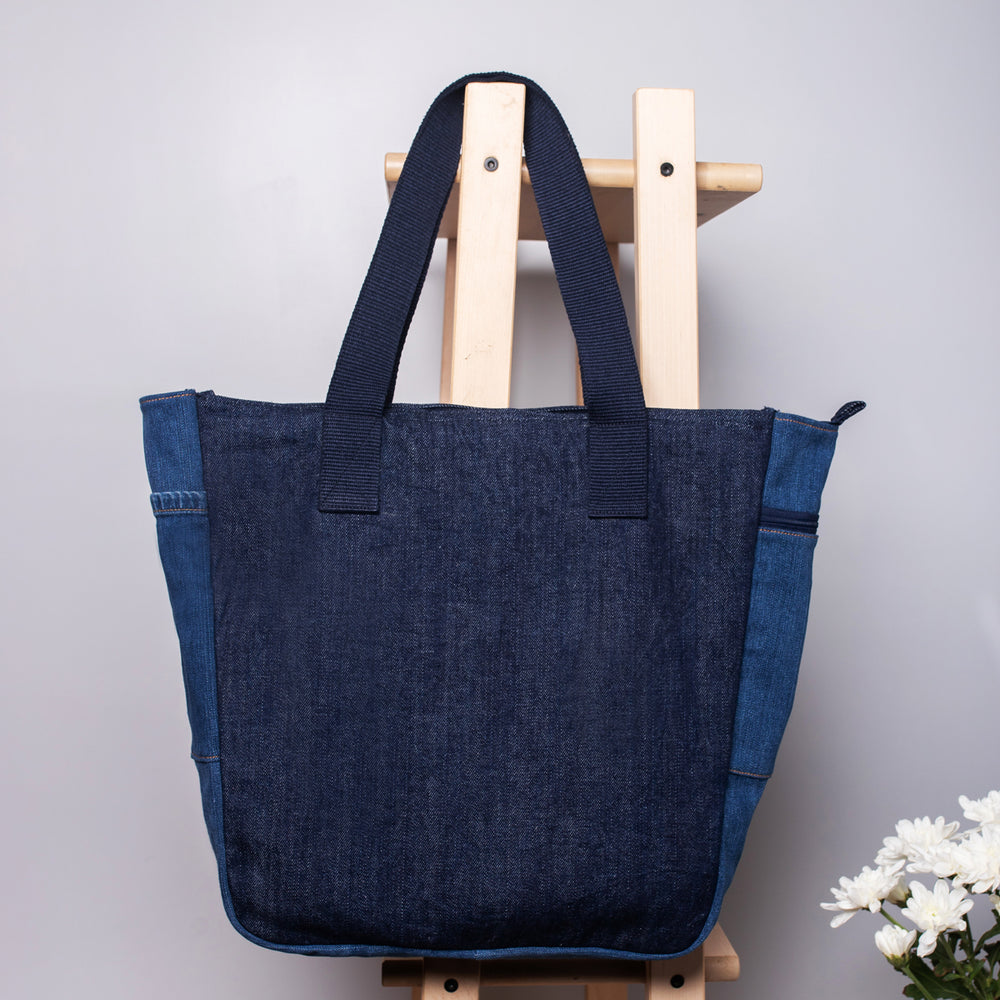 denim tote bag