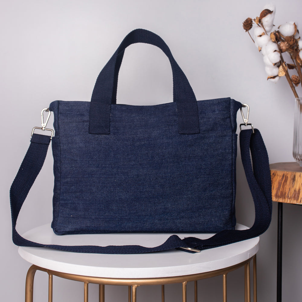 denim tote bag