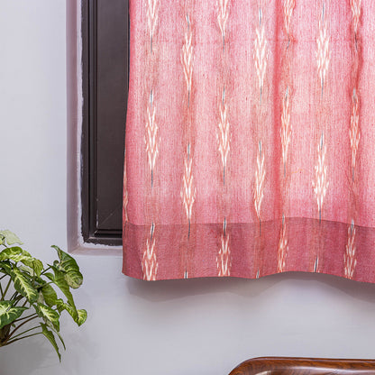 Pochampally Ikat Weave Pure Cotton Fabric Window Curtain (5 x 3 Feet) (single piece)