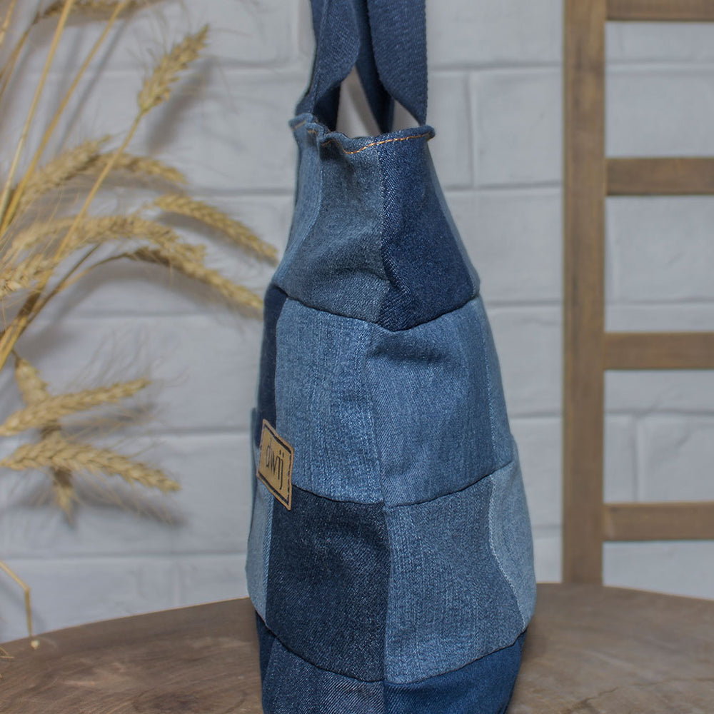 denim tote bag