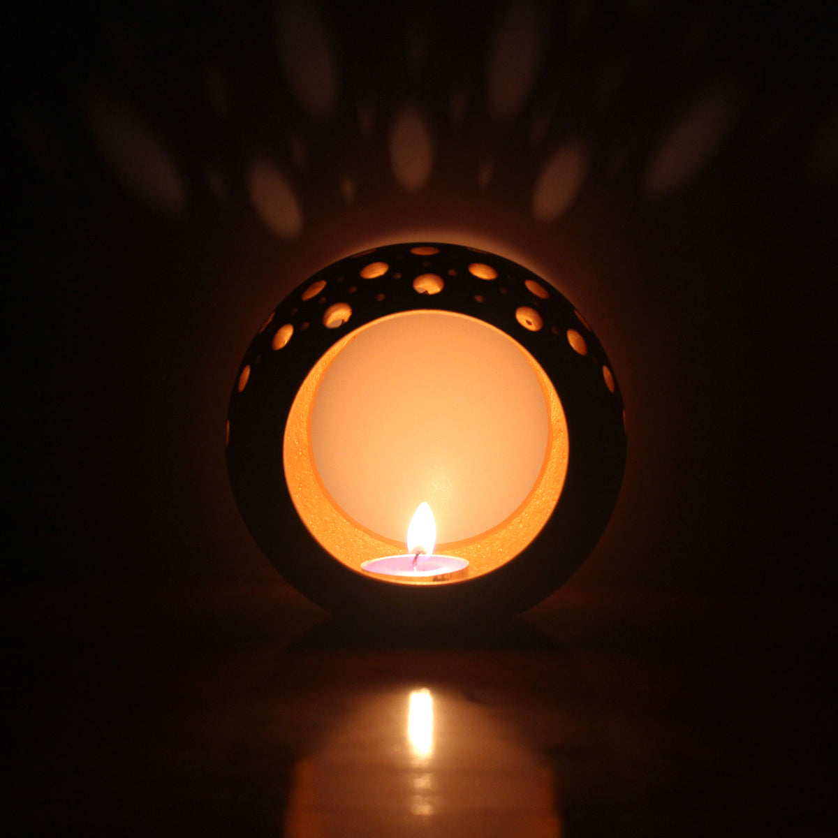 Terracotta Handmade "RING" Tealight Holder