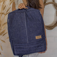 Denim Unisex Travel Backpack 
