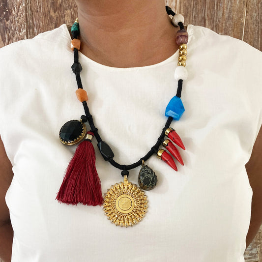 Wanderer's soul Handcrafted Necklace by Mayabazaar