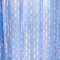 Blue - Pochampally Ikat Weave Pure Cotton Fabric Door Curtain (7 x 3 Feet) (single piece)