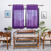 Pochampally Ikat Weave Pure Cotton Fabric Window Curtain (5 x 3 Feet) (single piece)