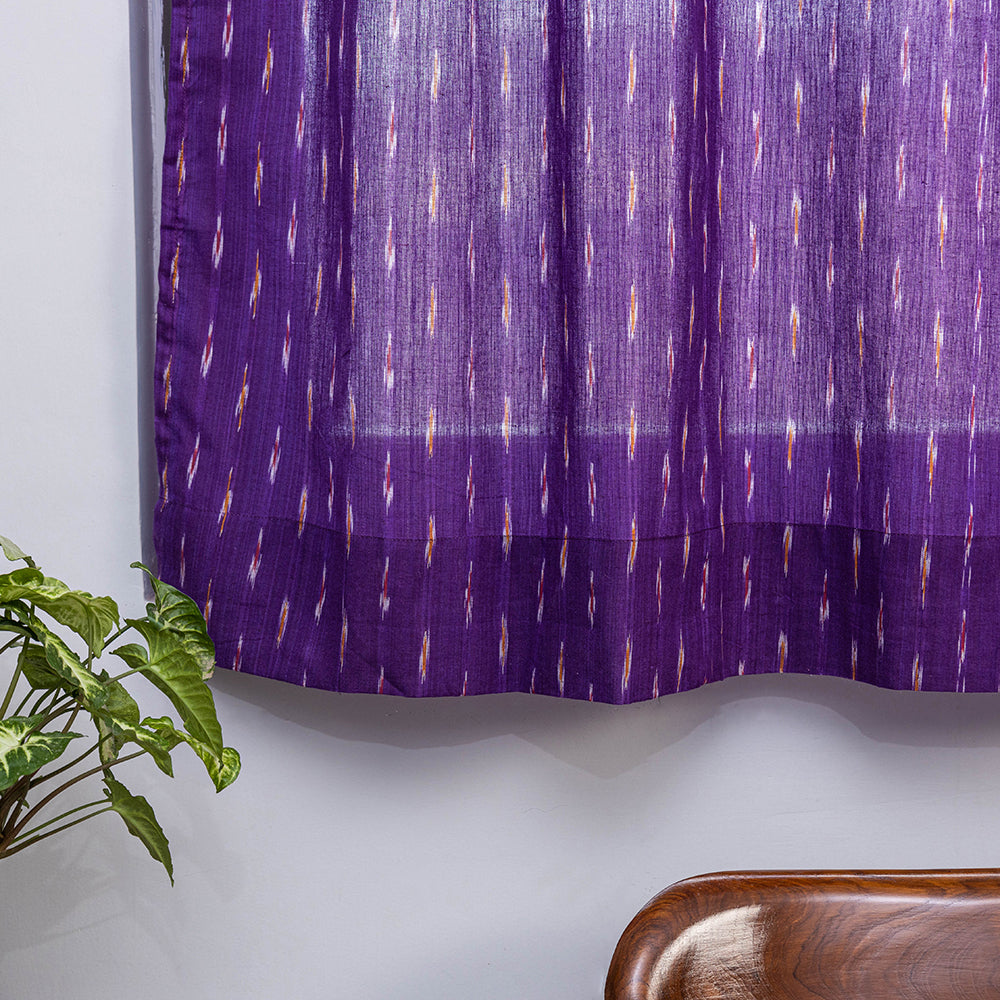 Pochampally Ikat Weave Pure Cotton Fabric Window Curtain (5 x 3 Feet) (single piece)