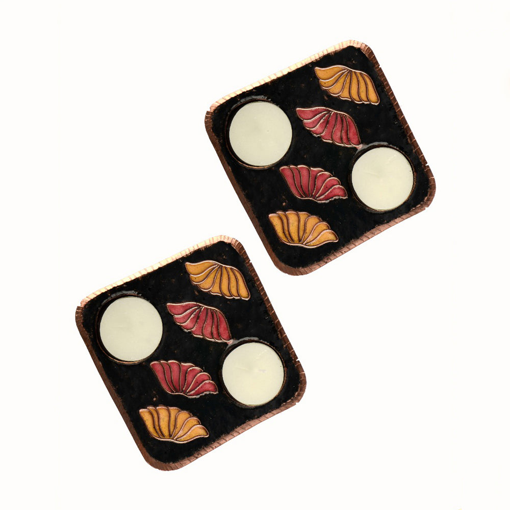 Vasant 4 Lotus Tealight Set of 2