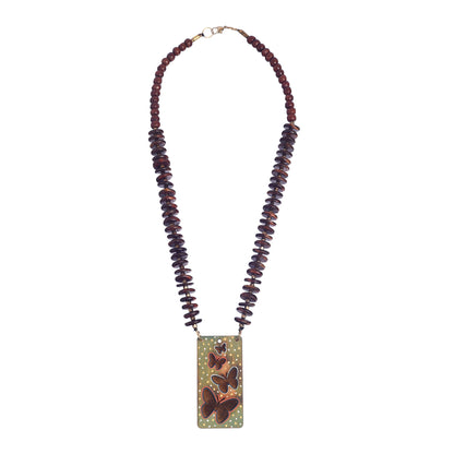 Painted Ladies' Handcrafted Tribal Dhokra Necklace