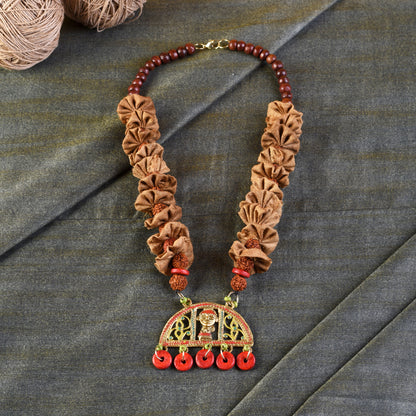 The Empress Moon Handcrafted Tribal Dokra Necklace