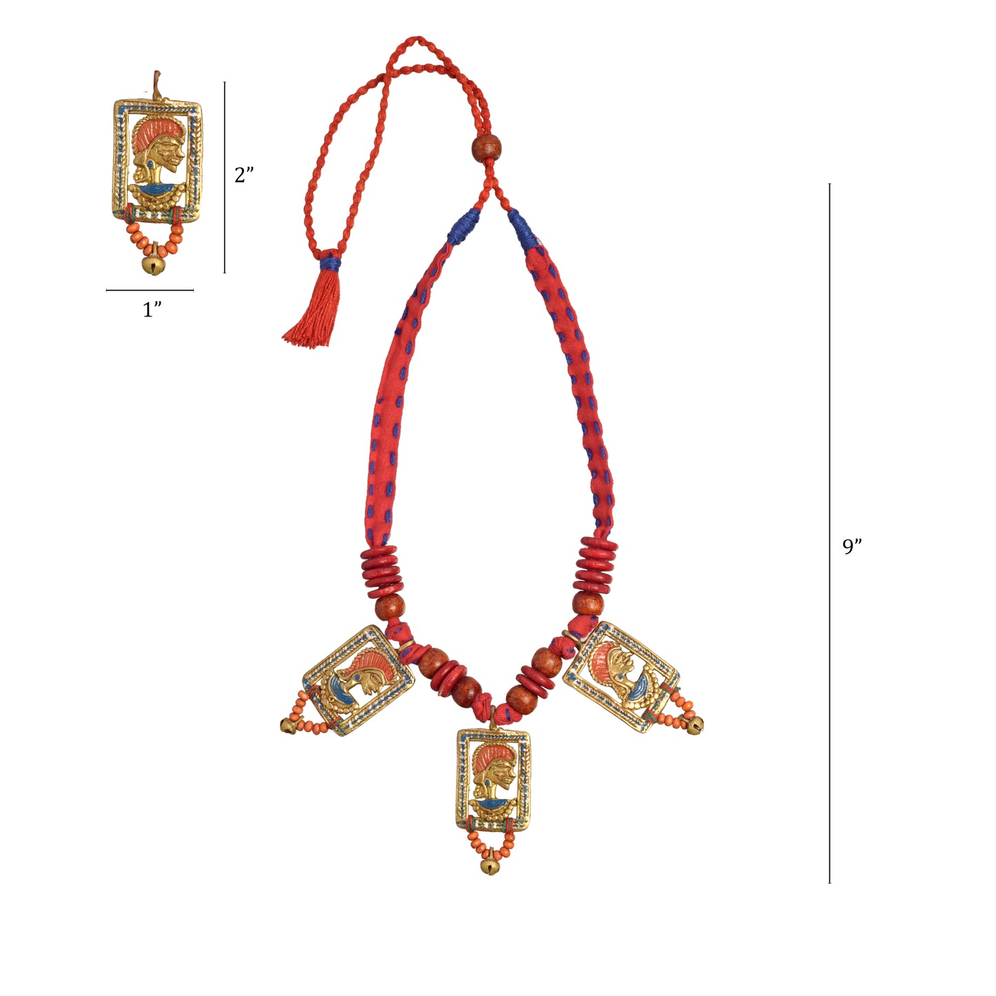 The Empress in Window Handcrafted Tribal Dokra Necklace