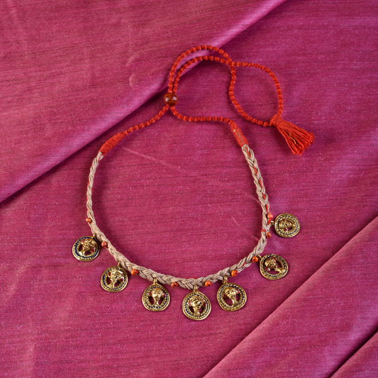 The Council of Empress Handcrafted Tribal Dhokra Choker