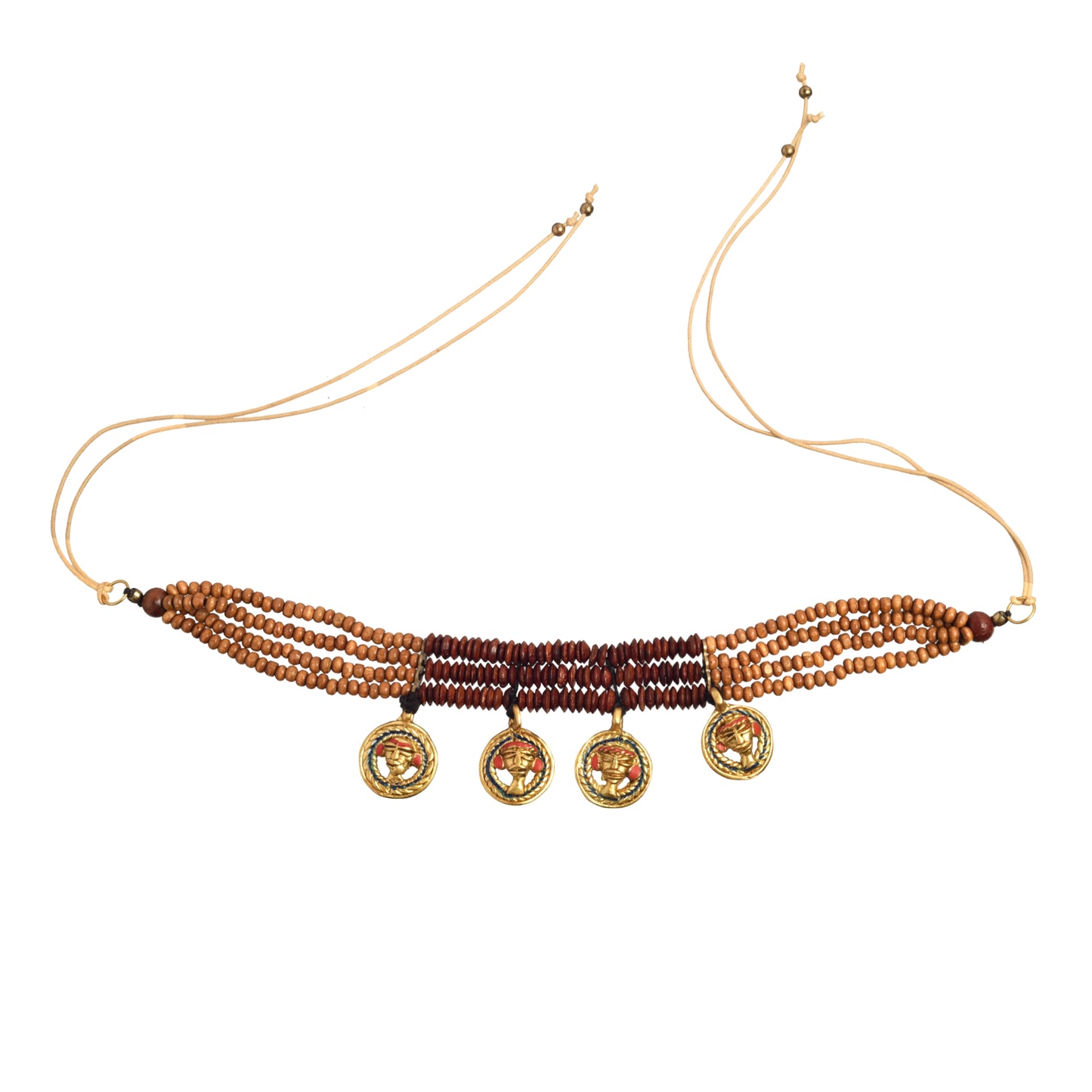 The Empress Loop Handcrafted Tribal Dhokra Necklace