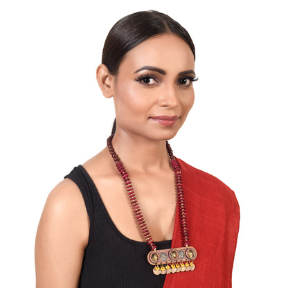 The Maidens' Handcrafted Tribal Dhokra Necklace