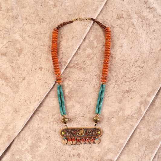 Urvashi' Handcrafted Tribal Dhokra Necklace