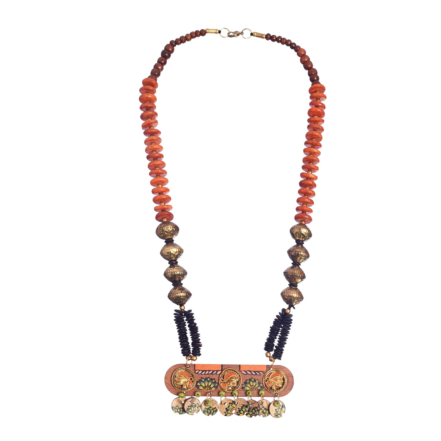 Ina-Mina-Dika' Handcrafted Tribal Dhokra Necklace