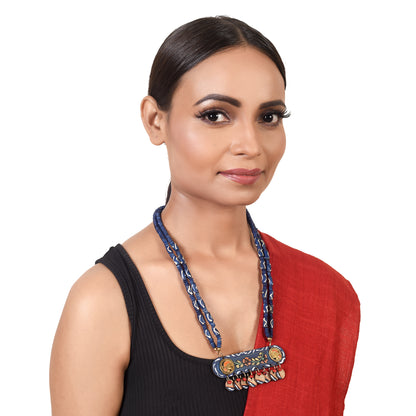 Mona-Lisa' Handcrafted Tribal Dhokra Necklace
