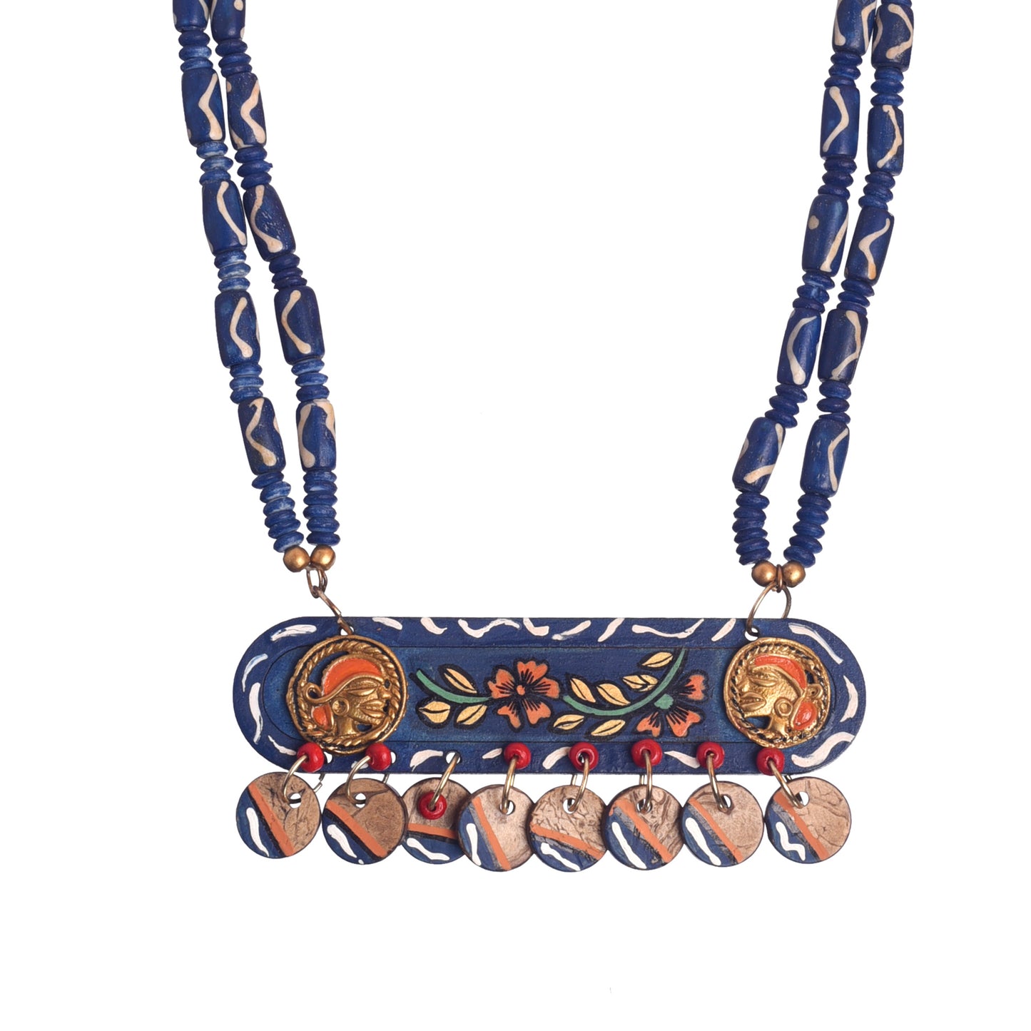 Mona-Lisa' Handcrafted Tribal Dhokra Necklace