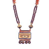 Evil Eye-I' Handcrafted Tribal Dhokra Necklace