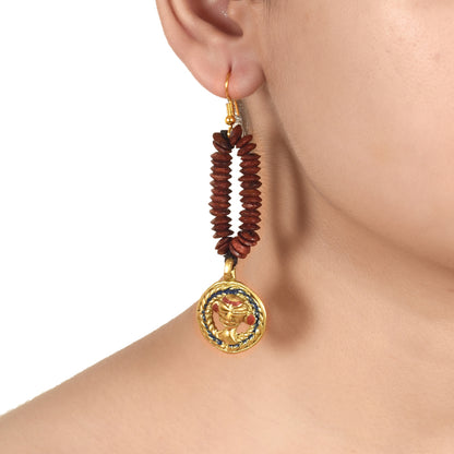 The Empress Loop Handcrafted Tribal Dhokra Earrings