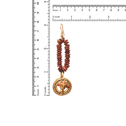 The Empress Loop Handcrafted Tribal Dhokra Earrings