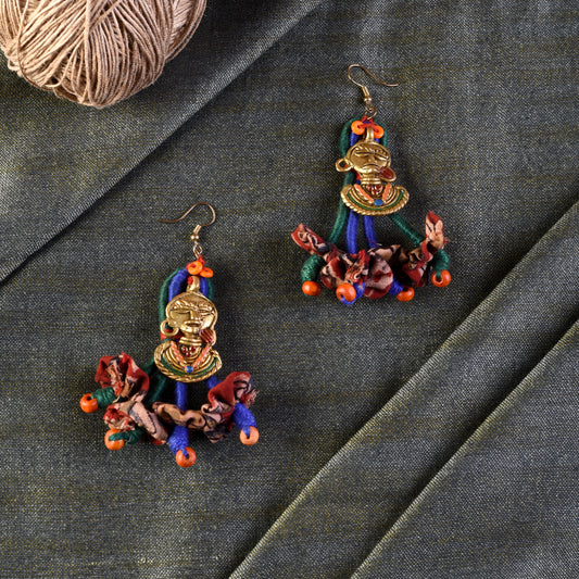 The Charm of Empress Handcrafted Tribal Dhokra Earrings