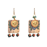 Butterfly-IX' Handcrafted Tribal Wooden Earrings