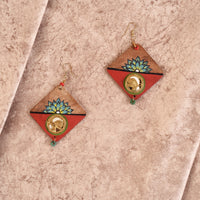 Butterfly-III' Handcrafted Tribal Wooden Earrings