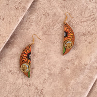 wooden earrings