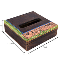 wooden tissue box