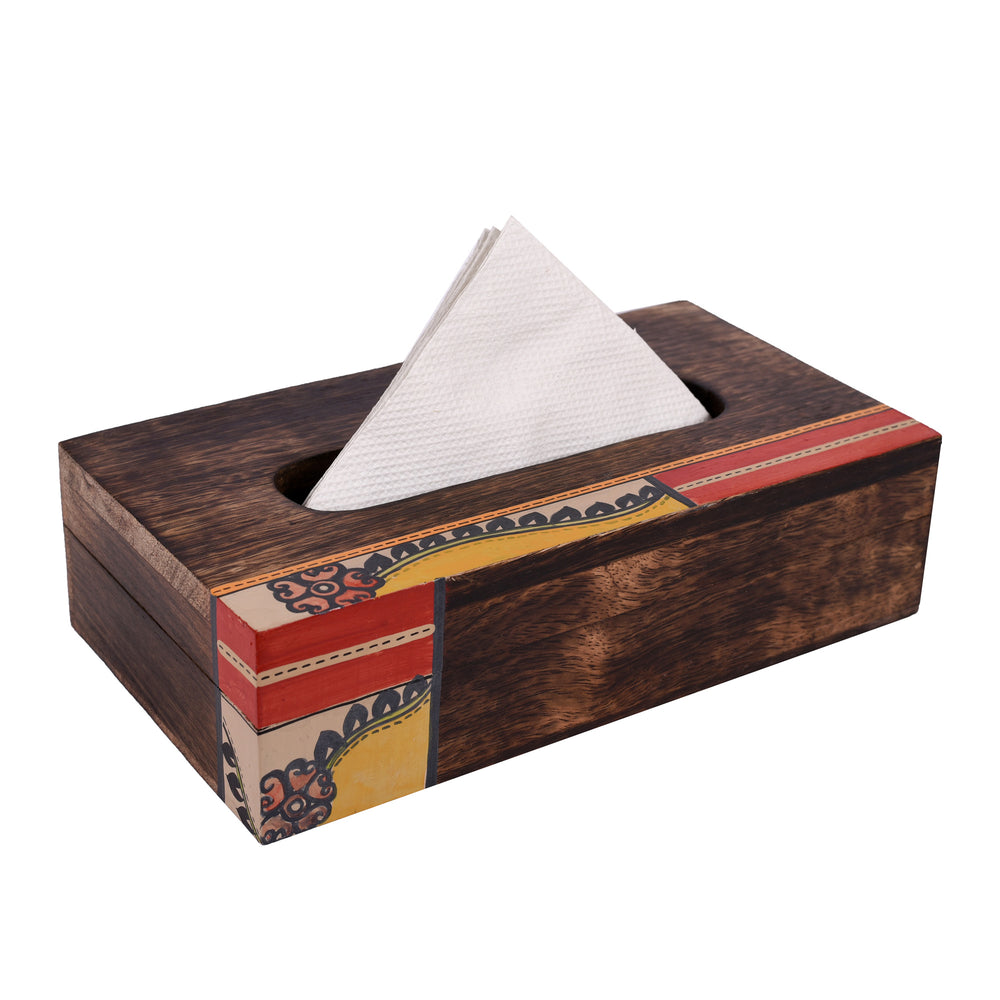 wooden tissue box