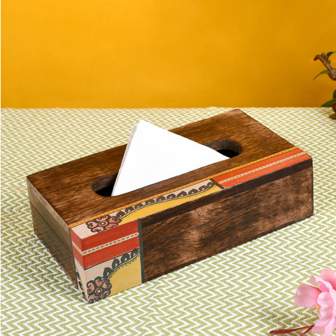 wooden tissue box