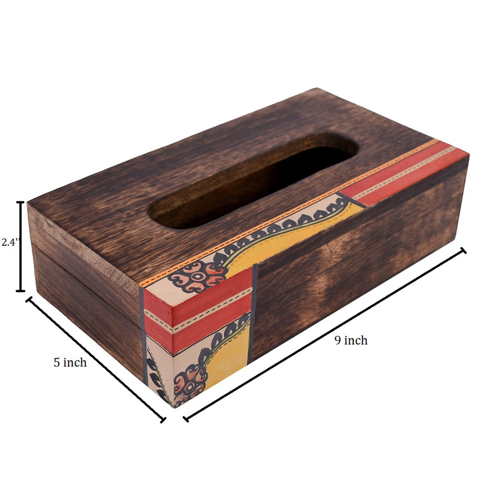 wooden tissue box