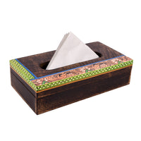 wooden tissue box