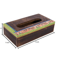 wooden tissue box