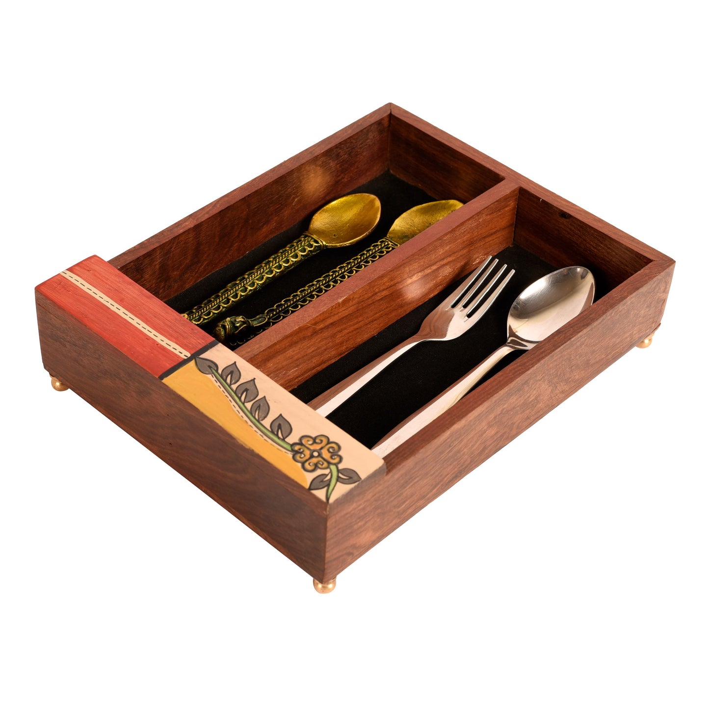 handcrafted cutlery holder