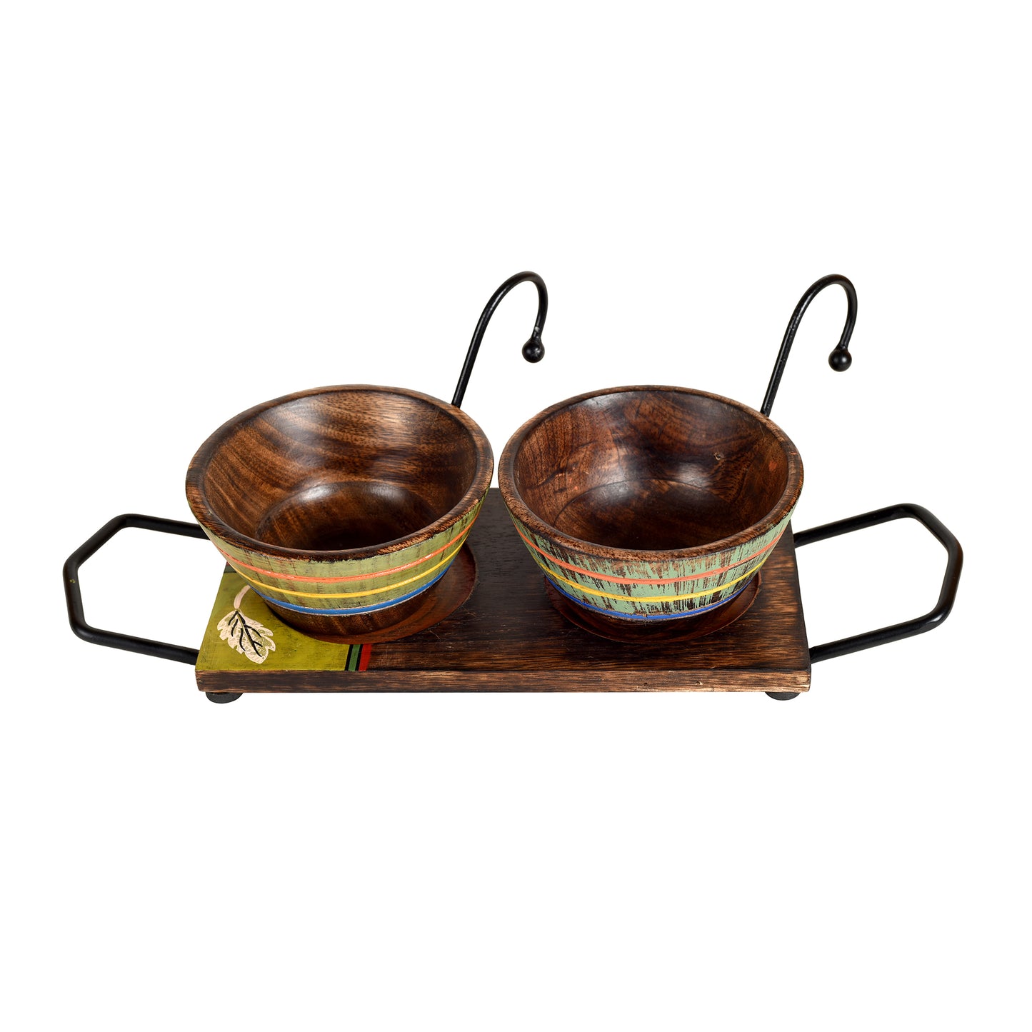 Hook-ed Snack Bowls So2 with rectangular Tray (small) (13.5x4.5x4.5)