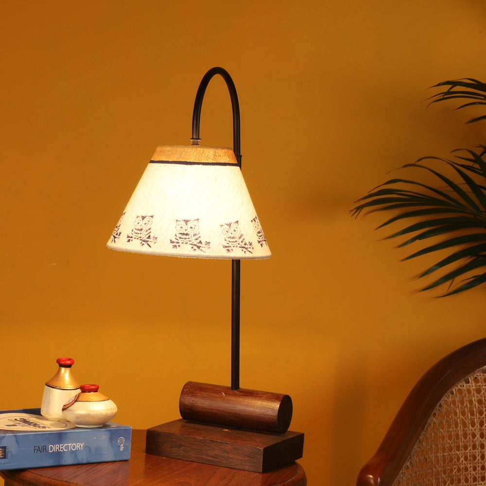 Yin & Yang I Table Lamp with Tapered Drum Shade-Height - 21''