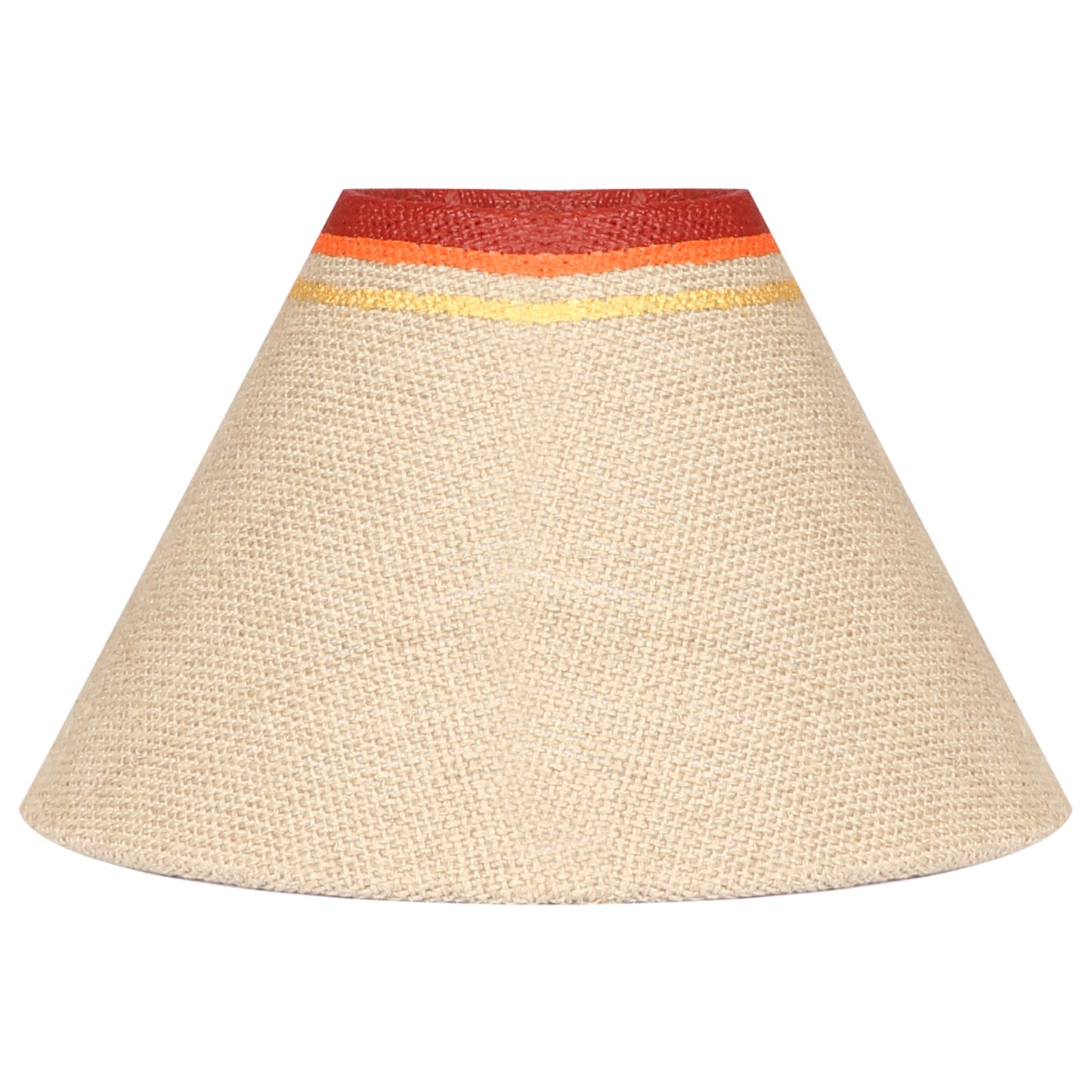 Table Lamp Earthen Handcrafted with Brown Shade (8.1x13)