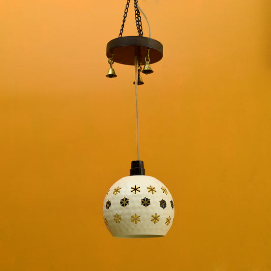 Star-1 Dome Shaped Pendant Lamp In White