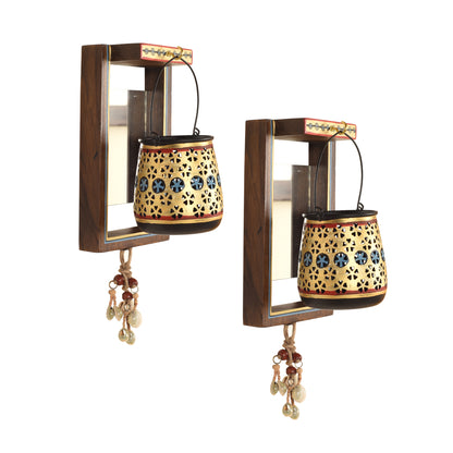 Handrcafted Wall Hanging Candle Holders