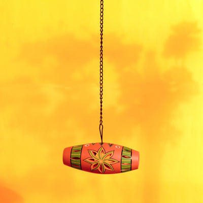 Terracotta Multicolor Handcrafted Hanging Tea light