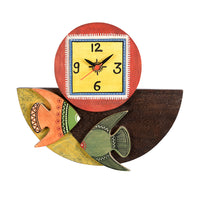 handcrafted wooden wall clock