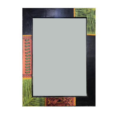 Mirror Handcrafted with Madhubani Art (12x16)